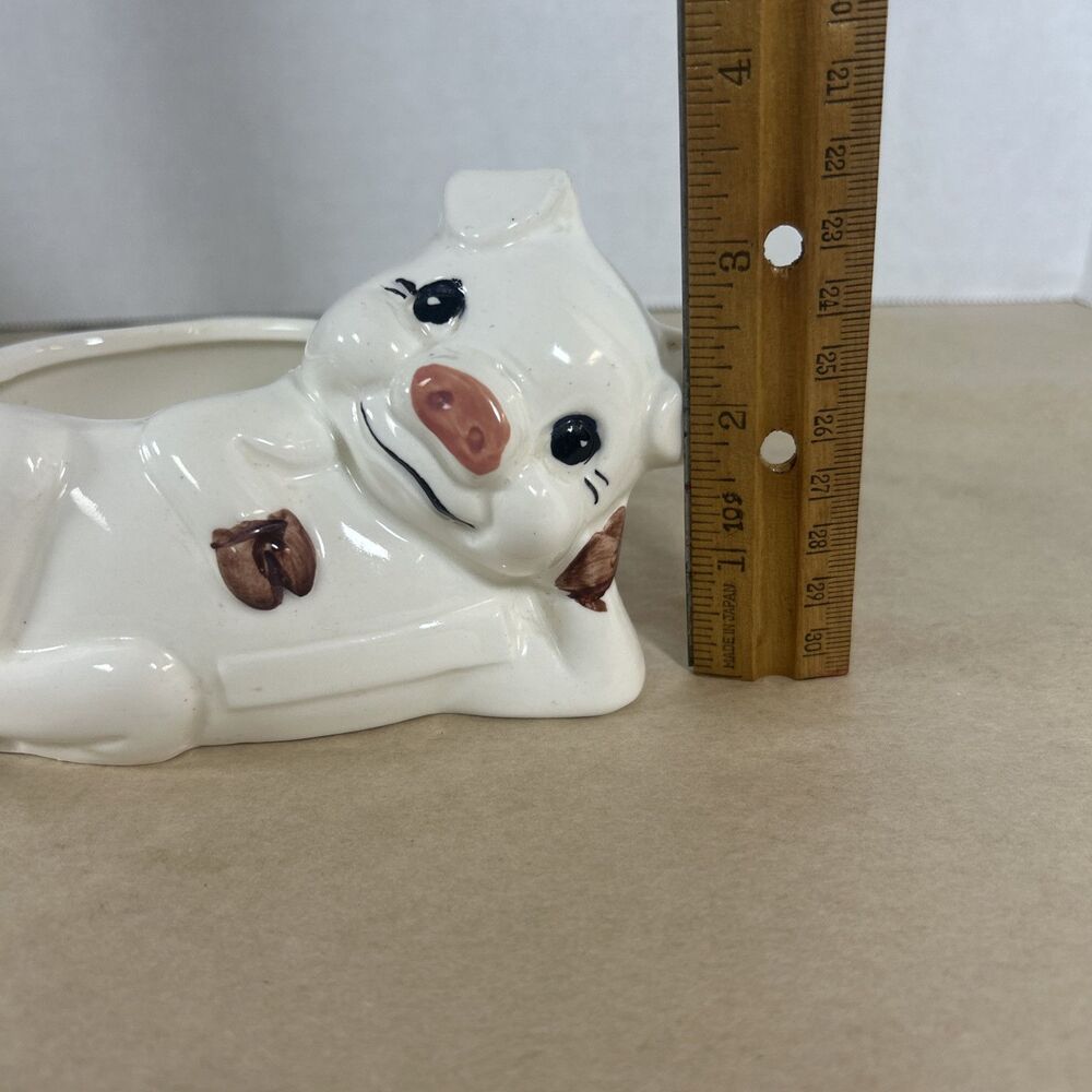 Retro Ceramic Pig Sponge Holder for Kitchen Sink Vintage Piggy Grannycore - Picture 6 of 15